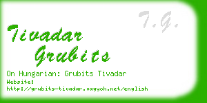 tivadar grubits business card